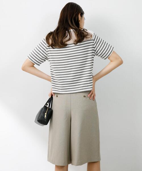 F by ROSSO(エフバイロッソ)の「『UR TECH DRYLUXE』F by ROSSO タックハーフパンツ(その他パンツ・レディース・ブラック/モカ/ベージュ・36/38)」の7枚目の写真