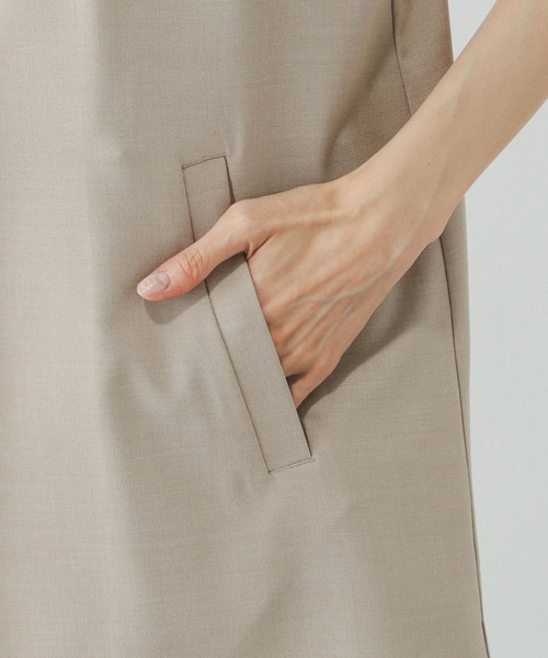 GLOBAL WORK(グローバルワーク)の「お手入れラクラクSET UPジレ/290020(ベスト・レディース・ブラック/ベージュ系その他7/ライトベージュ・SHORT/REGULAR)」の13枚目の写真