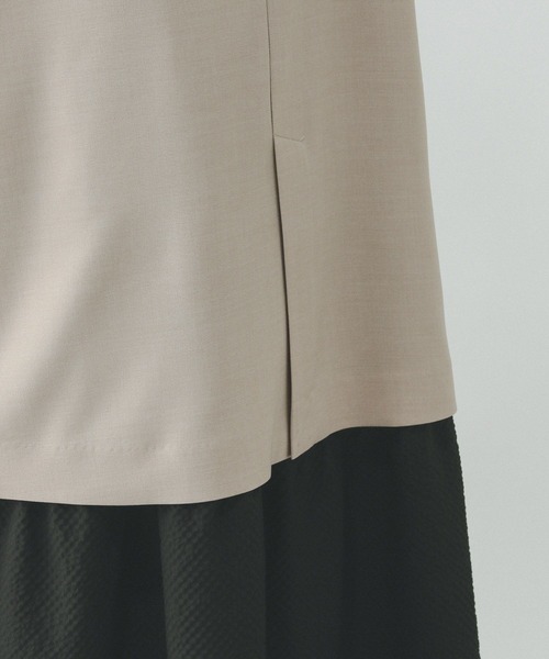 GLOBAL WORK(グローバルワーク)の「お手入れラクラクSET UPジレ/290020(ベスト・レディース・ブラック/ベージュ系その他7/ライトベージュ・SHORT/REGULAR)」の14枚目の写真