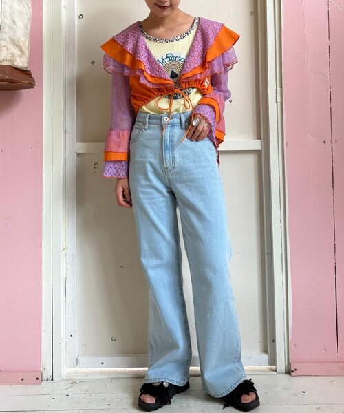 ブラウス シャツ 「HELLO.SANFRANCISCO」パッチワークレース2WAYボレロブラウス レディース セール】【HELLO.SANFRANCISCO】パッチワークレース2WAYボレロ