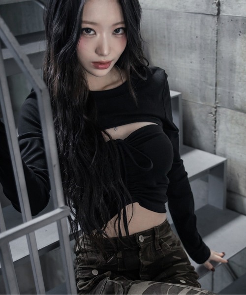 me+em select（ミームセレクト）の「【 ３size 】ヴィンテージカモフラストレッチカーゴフレアデニム ／ vintage camouflage stretch cargo flare denim（その他パンツ・レディース・カーキ・SMALL/MEDIUM/LARGE）」の16枚目の写真