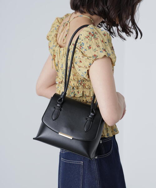 FREE'S MART（フリーズマート）の「◆ロングショルダーバッグ（ショルダーバッグ・レディース・ブラック/ホワイト/ベージュ・ﾌﾘ-）」の5枚目の写真