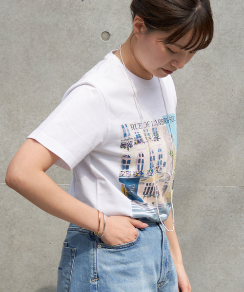IENA tシャツ Cassandre×IENA アートTシャツ レディース