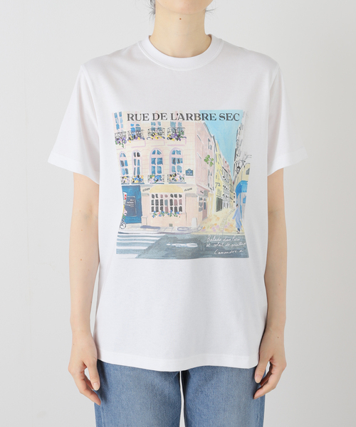 IENA Cassandre×IENA アートTシャツ セール】Cassandre×IENA アートTシャツ（Tシャツ/カットソー
