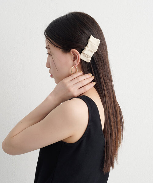 バレッタ♡ セール】ギャザーバレッタ（バレッタ/ヘアクリップ）｜Omekashi