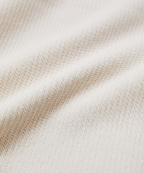 VIS（ビス）の「【アンチピリング/UVケア/洗える】オフショルハーフスリーブニット（ニット/セーター・レディース・オフホワイト/ネイビー/ダークブラウン/ライトグリーン/ピンク/ブラック/イエロー系その他・FREE）」の14枚目の写真