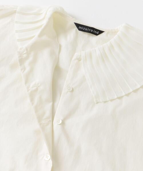 URBAN RESEARCH DOORS（アーバンリサーチドアーズ）の「pleats collar shirt（シャツ/ブラウス・レディース・ブラック/アイボリー・FREE）」の7枚目の写真