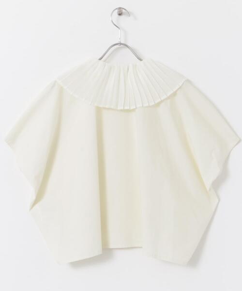 新品タグ付き　mizuiro ind　pleats collar shirts セール】mizuiro ind pleats collar shirts（シャツ/ブラウス