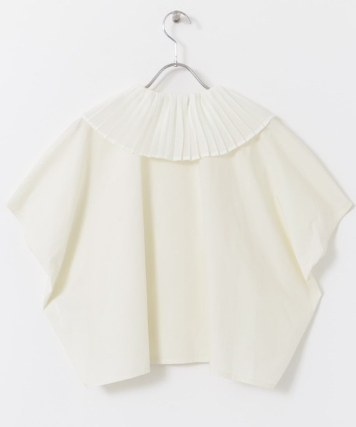【新品】 mizuiro ind　pleats collar shirts セール】mizuiro ind pleats collar shirts（シャツ/ブラウス