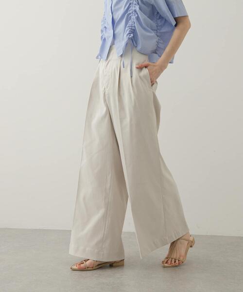 SENSE OF PLACE by URBAN RESEARCH（センスオブプレイスバイアーバンリサーチ）の「バギーチノパンツ（その他パンツ・レディース・ネイビー/ベージュ/アイボリー・SMALL/MEDIUM）」の4枚目の写真