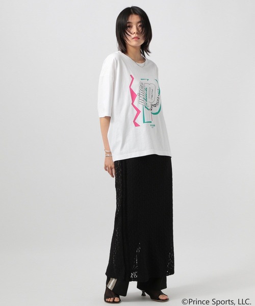 PRINCE(プリンス)の「【Prince(プリンス)】別注グラフィックTシャツ(Tシャツ/カットソー・レディース・ブラック/オフホワイト/グリーン・FREE)」の4枚目の写真