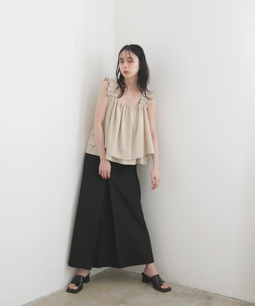 vintage ガーゼ　トップス　フリル LIAN｜フリルギャザーデザイントップス | Rakuten Fashion(楽天