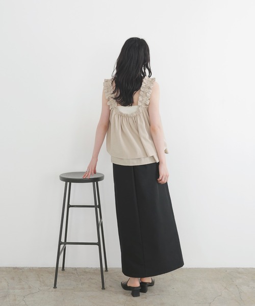 ギャザーフリルキャミ フリルギャザーデザイントップス（キャミソール）｜LIAN（リアン