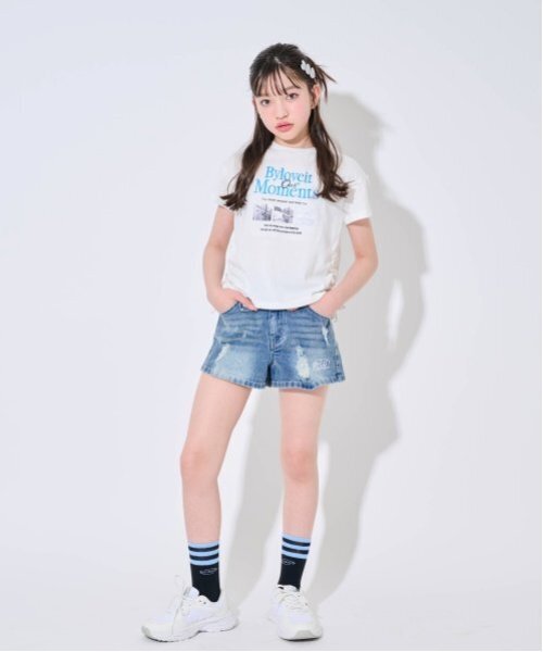 セール】ベルトポイントショートパンツ（デニムパンツ）｜by