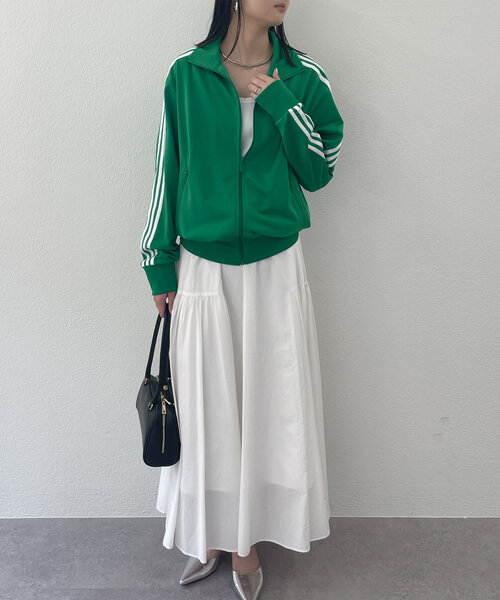 LOUNGEDRESS（ラウンジドレス）の「【adidas /アディダス】ファイヤーバード トラックトップ（その他アウター・レディース・グリーン・MEDIUM）」の4枚目の写真