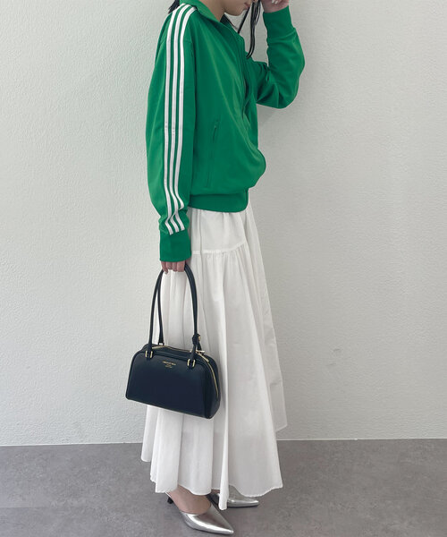 LOUNGEDRESS（ラウンジドレス）の「【adidas /アディダス】ファイヤーバード トラックトップ（その他アウター・レディース・グリーン・MEDIUM）」の7枚目の写真