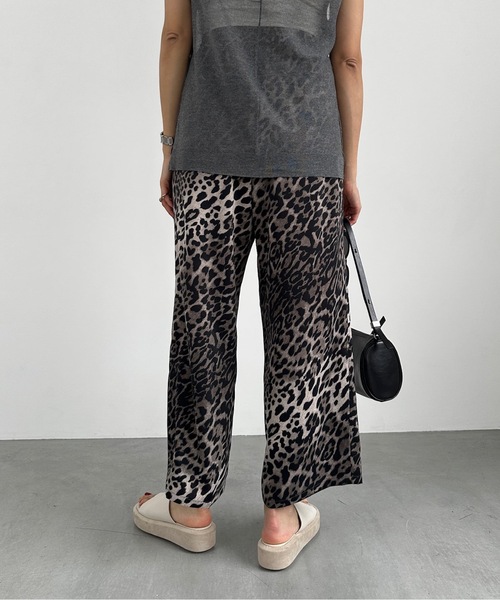CIEL'AIR（シエルエアー）の「LEOPARD PANTS(ﾚｵﾊﾟｰﾄﾞﾊﾟﾝﾂ）（その他パンツ・レディース・グレー/ベージュ・MEDIUM/LARGE）」の7枚目の写真