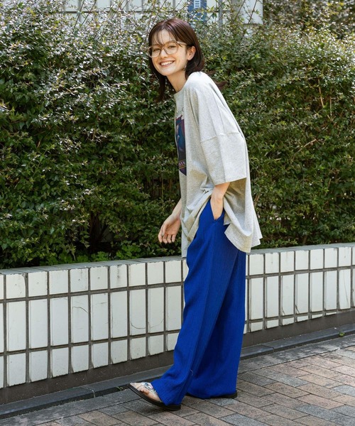 niko and...（ニコアンド）の「イルカアソートBIGTシャツ（Tシャツ/カットソー・レディース・チャコール/グレー/オフホワイト・FREE）」の8枚目の写真