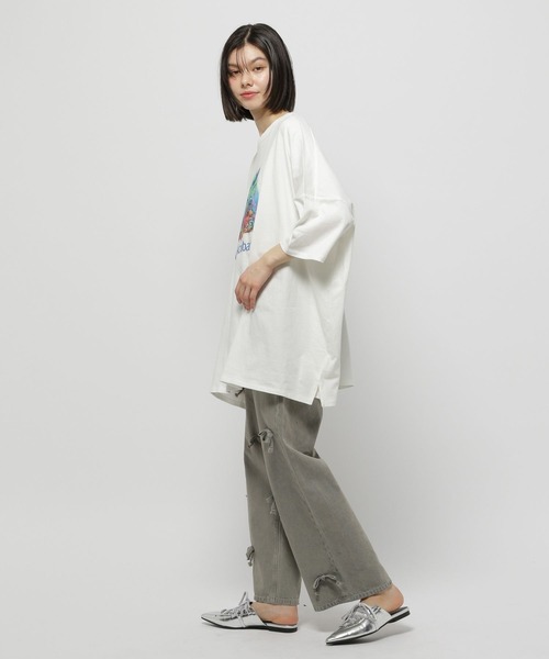 niko and...（ニコアンド）の「イルカアソートBIGTシャツ（Tシャツ/カットソー・レディース・チャコール/グレー/オフホワイト・FREE）」の11枚目の写真