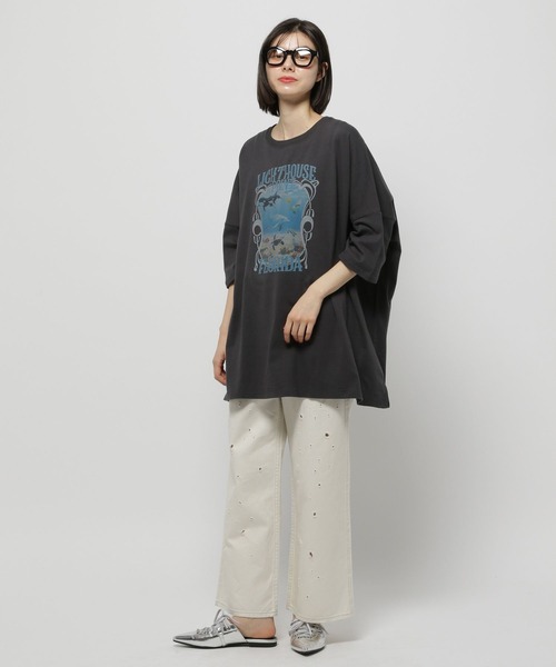 niko and...（ニコアンド）の「イルカアソートBIGTシャツ（Tシャツ/カットソー・レディース・チャコール/グレー/オフホワイト・FREE）」の18枚目の写真