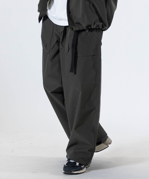 JOHN'S CLOSET（ジョンズクローゼット）の「【3】ストレッチリップストップ ベイカークライミング ワイドパンツ 【セットアップ展開】（チノパンツ・メンズ・ブラック/カーキ・MEDIUM/LARGE/X-LARGE）」の11枚目の写真