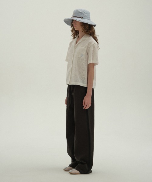 clor（クロル）の「COTTON DRAWSTRING PANTS（その他パンツ・レディース・ベージュ/ホワイト/レッド/ブラック・S/M）」の3枚目の写真