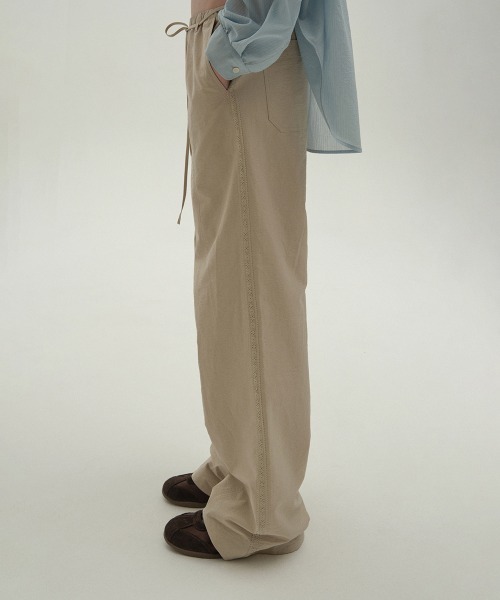 clor（クロル）の「COTTON DRAWSTRING PANTS（その他パンツ・レディース・ベージュ/ホワイト/レッド/ブラック・S/M）」の14枚目の写真