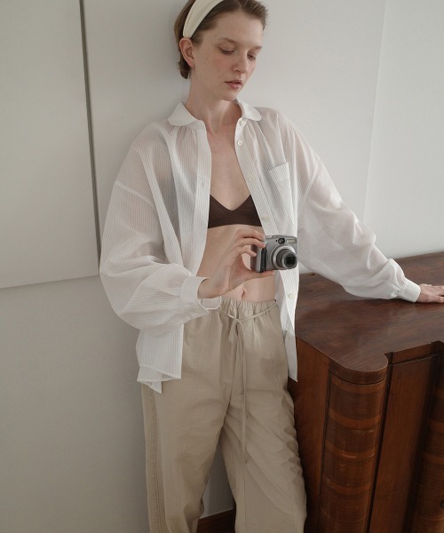 clor（クロル）の「COTTON DRAWSTRING PANTS（その他パンツ・レディース・ベージュ/ホワイト/レッド/ブラック・S/M）」の13枚目の写真