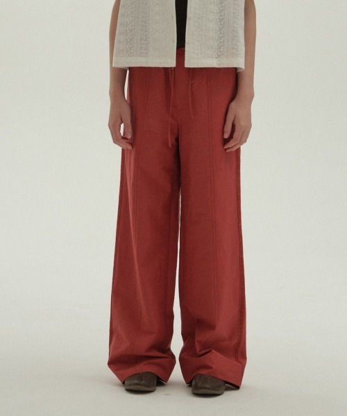 clor（クロル）の「COTTON DRAWSTRING PANTS（その他パンツ・レディース・ベージュ/ホワイト/レッド/ブラック・S/M）」の22枚目の写真