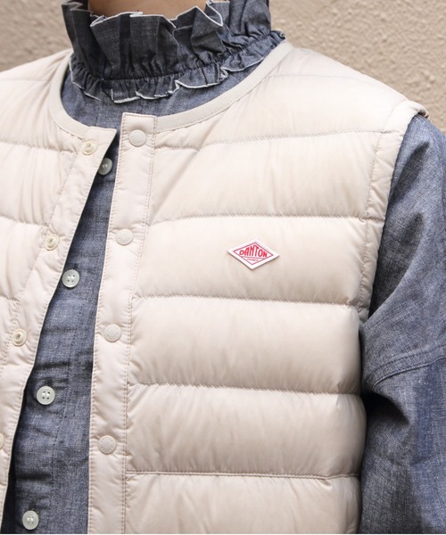 DANTON/ダントン インナーダウンクルーネックベスト INNERDOWN