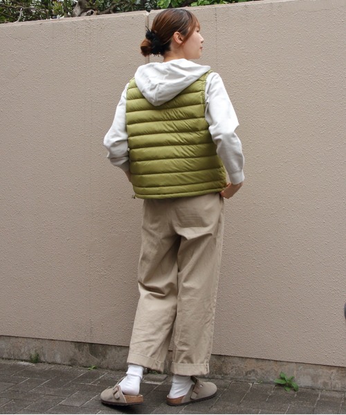DANTON(ダントン)の「DANTON/ダントン インナーダウンクルーネックベスト INNERDOWN CREWNECK VEST DT-A0002 RRT(ダウンベスト・レディース・スモークピンク/ブラック/ナチュラル/ライム・M/S)」の20枚目の写真