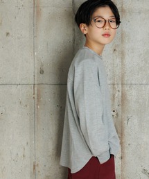 MAKE YOUR DAY | 無地サーマルラウンドヘム長袖Tシャツ■150.160cm(Tシャツ/カットソー)