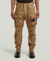 G-STAR | E RELAXED TAPERED CARGO/ワイドリラックスカラーデニムカーゴパンツ(カーゴパンツ)