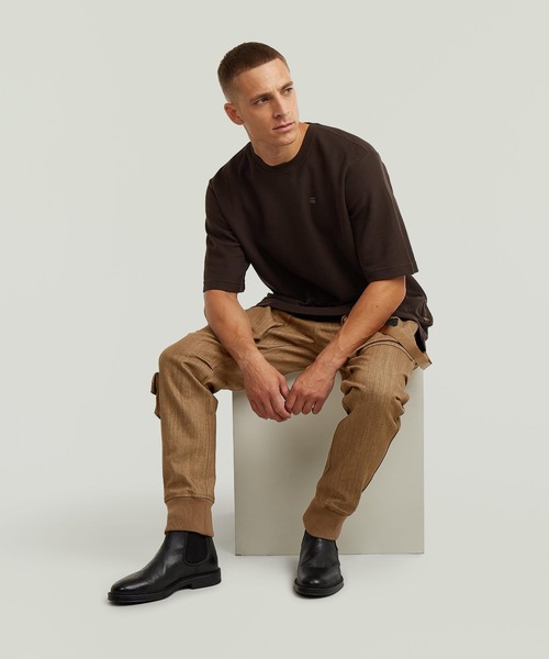G-STAR(ジースター)の「E RELAXED TAPERED CARGO/ワイドリラックスカラーデニムカーゴパンツ(カーゴパンツ・メンズ・ブラウン系その他・32inch/30inch/28inch/34inch/36inch/31inch/29inch/27inch/33inch)」の4枚目の写真