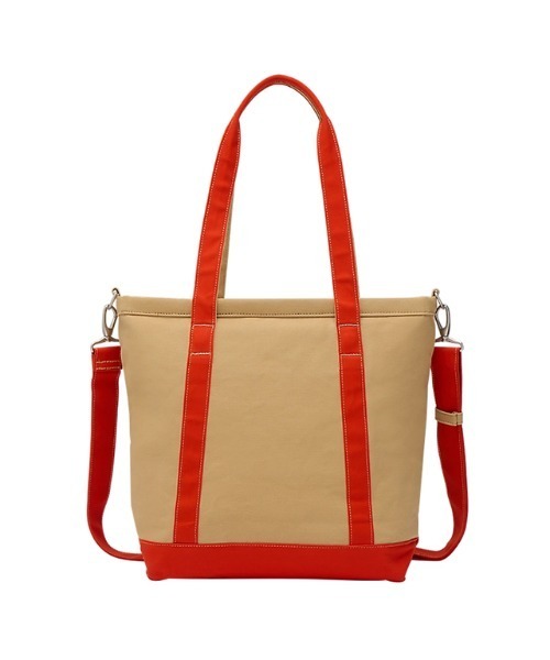 Onitsuka Tiger トートバッグ 緑/ピンク チャームがポイント＜onitsukatiger＞SMALL CANVAS TOTE BAG