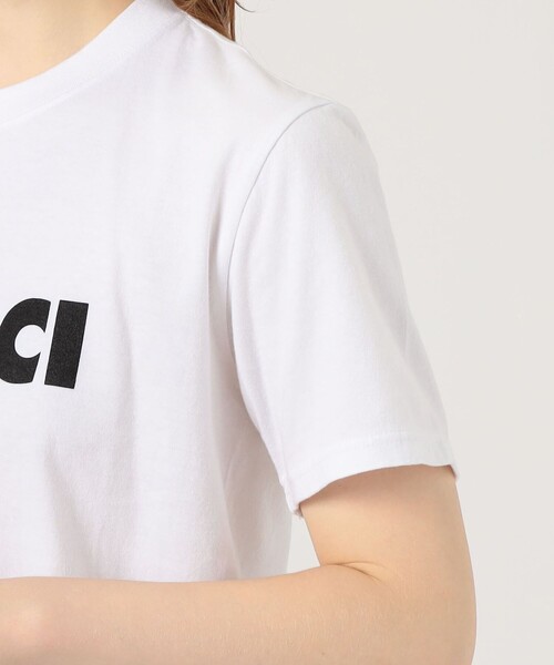 TANGTANG(タンタン)の「TANGTANG MERCI Tシャツ(Tシャツ/カットソー・レディース・ホワイト・S)」の7枚目の写真