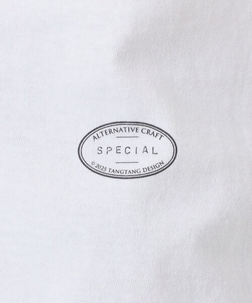 TANGTANG(タンタン)の「TANGTANG MERCI Tシャツ(Tシャツ/カットソー・レディース・ホワイト・S)」の3枚目の写真