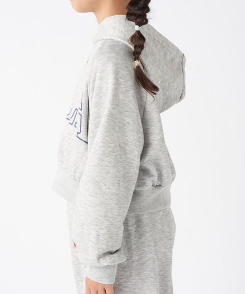 FILA（フィラ）の「FILAショート丈フード付きスウェット（スウェット・キッズ・杢グレー/ブラック・130/150/140/160/170）」の8枚目の写真