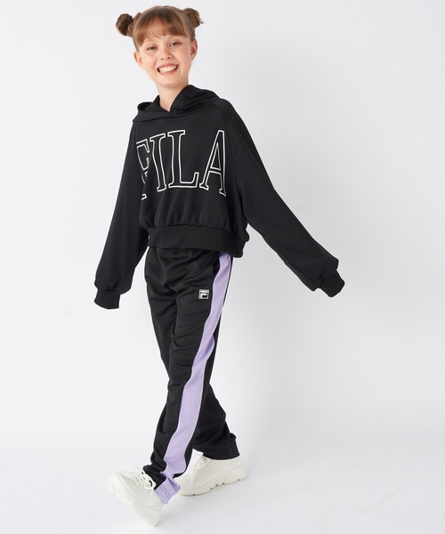 FILA（フィラ）の「FILAショート丈フード付きスウェット（スウェット・キッズ・杢グレー/ブラック・130/150/140/160/170）」の17枚目の写真