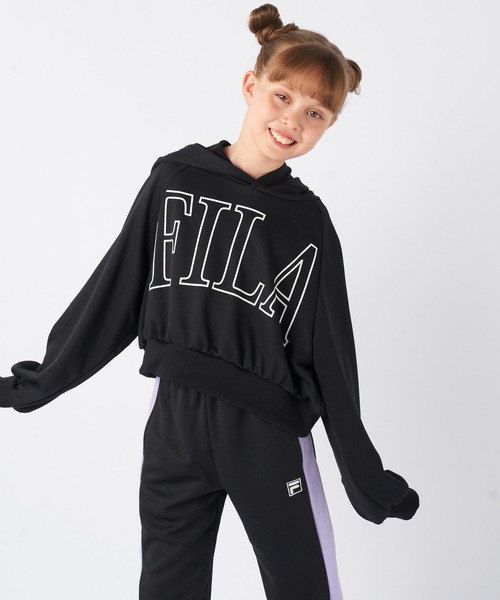 FILA（フィラ）の「FILAショート丈フード付きスウェット（スウェット・キッズ・杢グレー/ブラック・130/150/140/160/170）」の13枚目の写真