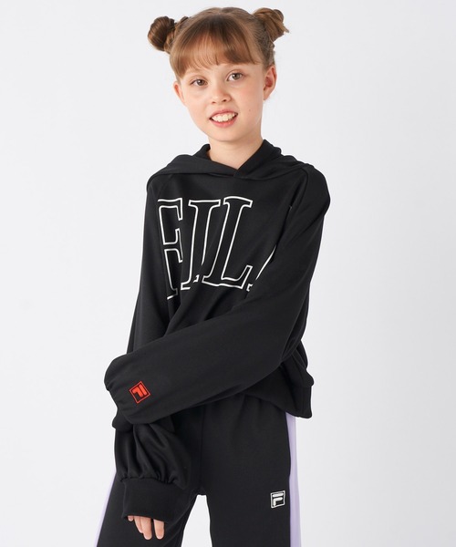 FILA（フィラ）の「FILAショート丈フード付きスウェット（スウェット・キッズ・杢グレー/ブラック・130/150/140/160/170）」の14枚目の写真