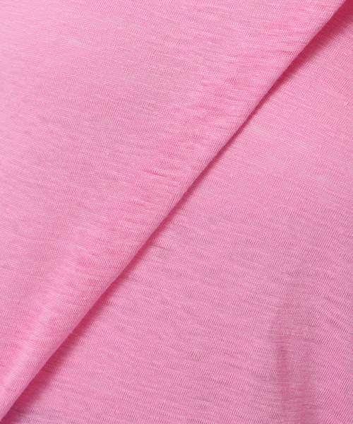 IENA(イエナ)の「リネンTシャツ(Tシャツ/カットソー・レディース・スカイブルー/サックスブルー/ピンク系その他/ピンク・FREE)」の5枚目の写真
