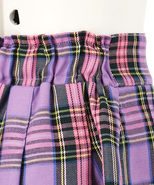 ANAP kids(アナップキッズ)の「チェック柄プリーツ風キュロット(その他パンツ・キッズ・ライトピンク/ラベンダー/パープル・110cm/120cm/130cm)」の12枚目の写真