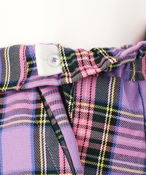 ANAP kids(アナップキッズ)の「チェック柄プリーツ風キュロット(その他パンツ・キッズ・ライトピンク/ラベンダー/パープル・110cm/120cm/130cm)」の14枚目の写真