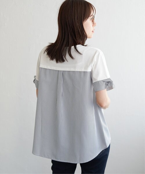 ikka(イッカ)の「袖ツイスト切り替えプルオーバー【親子コーデ】(Tシャツ/カットソー・レディース・ブラウン系その他/オフホワイト/ブルー/ネイビー・S/L/M)」の17枚目の写真