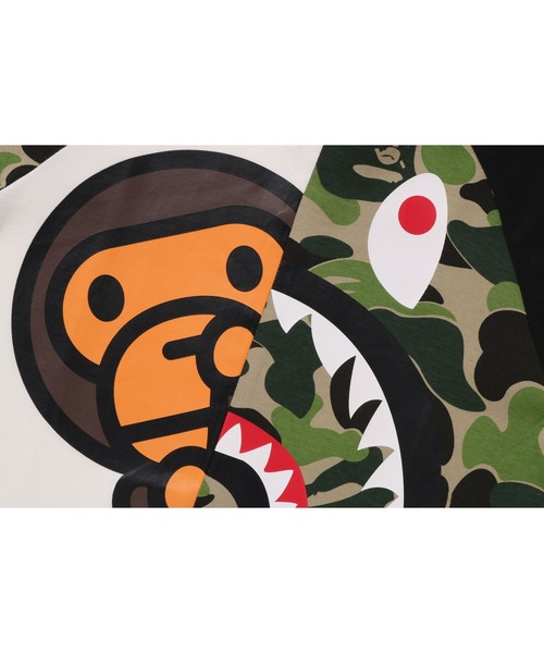 A BATHING APE（アベイシングエイプ）の「ABC CAMO SHARK MILO TEE（Tシャツ/カットソー・キッズ・ピンク/グリーン/ブルー・110/140/130/120/90/100）」の7枚目の写真