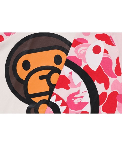 A BATHING APE（アベイシングエイプ）の「ABC CAMO SHARK MILO TEE（Tシャツ/カットソー・キッズ・ピンク/グリーン/ブルー・110/140/130/120/90/100）」の9枚目の写真