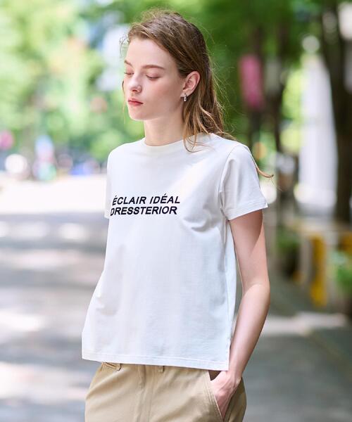 DRESSTERIOR / ドレステリア クリア天竺チュールCIELロゴTシャツ クリア天竺チュールCIELロゴTシャツ（Tシャツ） | DRESSTERIOR