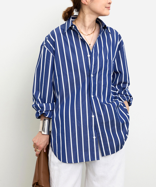 未使用☆ MATTEAU マトー ストライプシャツ 1 MATTEAU/マトー】CLASSIC STRIPE SHIRT（シャツ/ブラウス