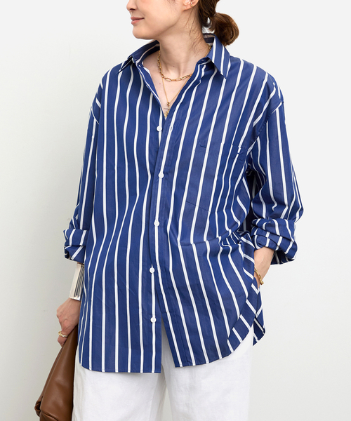 完売品 新品 25SS Deuxieme Classe マトー ストライプシャツ MATTEAU/マトー】CLASSIC STRIPE SHIRT（シャツ/ブラウス）｜Deuxieme